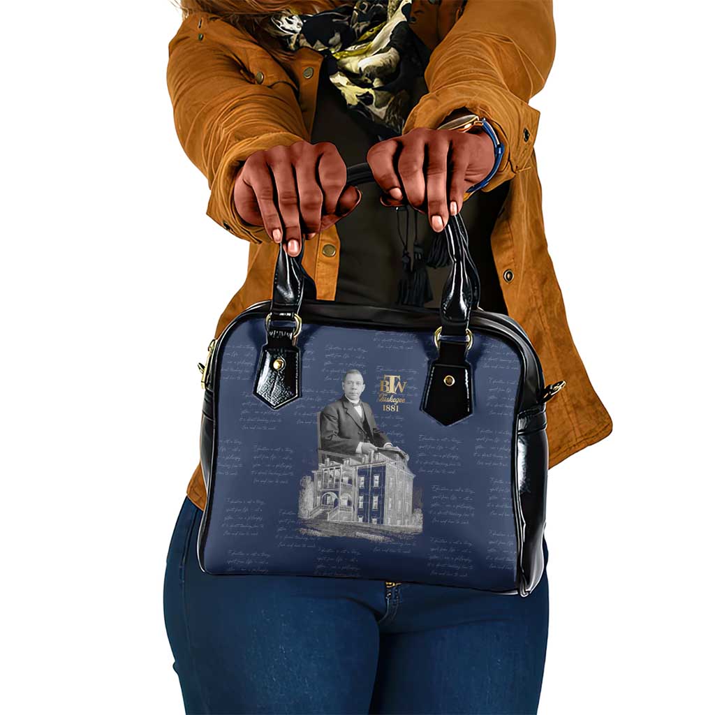 Booker T. Washington Shoulder Handbag Tuskegee Institute Design Educational Legacy 1881 Historic Tribute - Wonder Print Shop