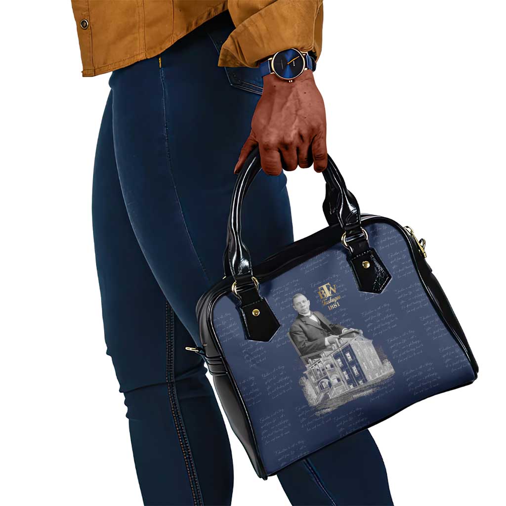 Booker T. Washington Shoulder Handbag Tuskegee Institute Design Educational Legacy 1881 Historic Tribute - Wonder Print Shop