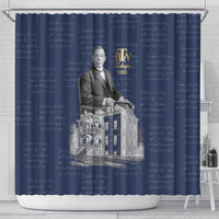 Booker T. Washington Shower Curtain Tuskegee Institute Design Educational Legacy 1881 Historic Tribute - Wonder Print Shop
