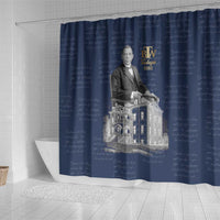 Booker T. Washington Shower Curtain Tuskegee Institute Design Educational Legacy 1881 Historic Tribute - Wonder Print Shop