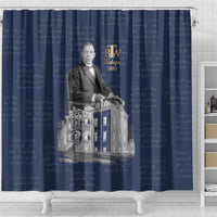 Booker T. Washington Shower Curtain Tuskegee Institute Design Educational Legacy 1881 Historic Tribute - Wonder Print Shop