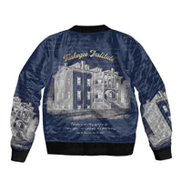Booker T. Washington Sleeve Zip Bomber Jacket Tuskegee Institute Design Educational Legacy 1881 Historic Tribute - Wonder Print Shop