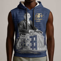 Booker T. Washington Sleeveless Hoodie Tuskegee Institute Design Educational Legacy 1881 Historic Tribute - Wonder Print Shop
