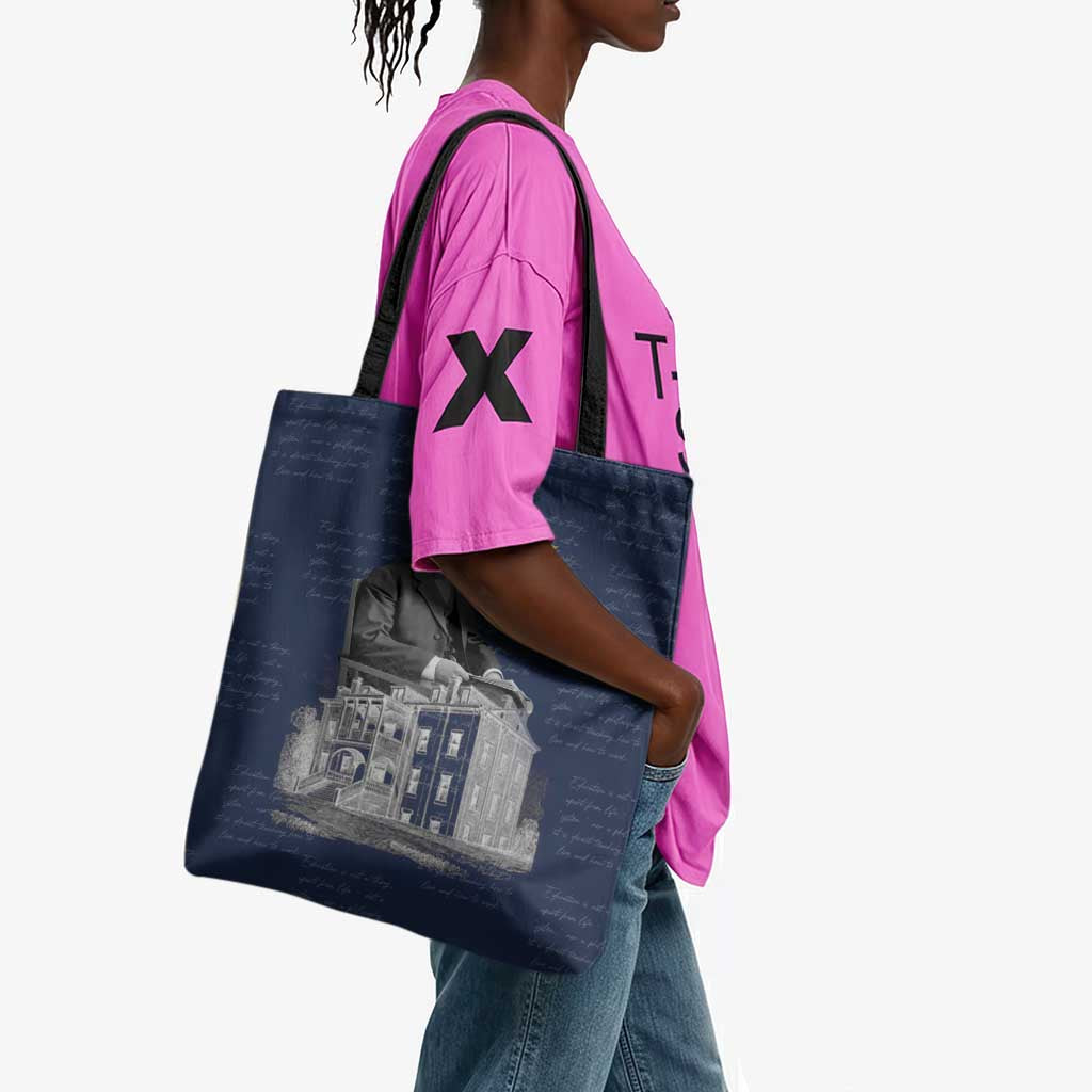 Booker T. Washington Tote Bag Tuskegee Institute Design Educational Legacy 1881 Historic Tribute - Wonder Print Shop