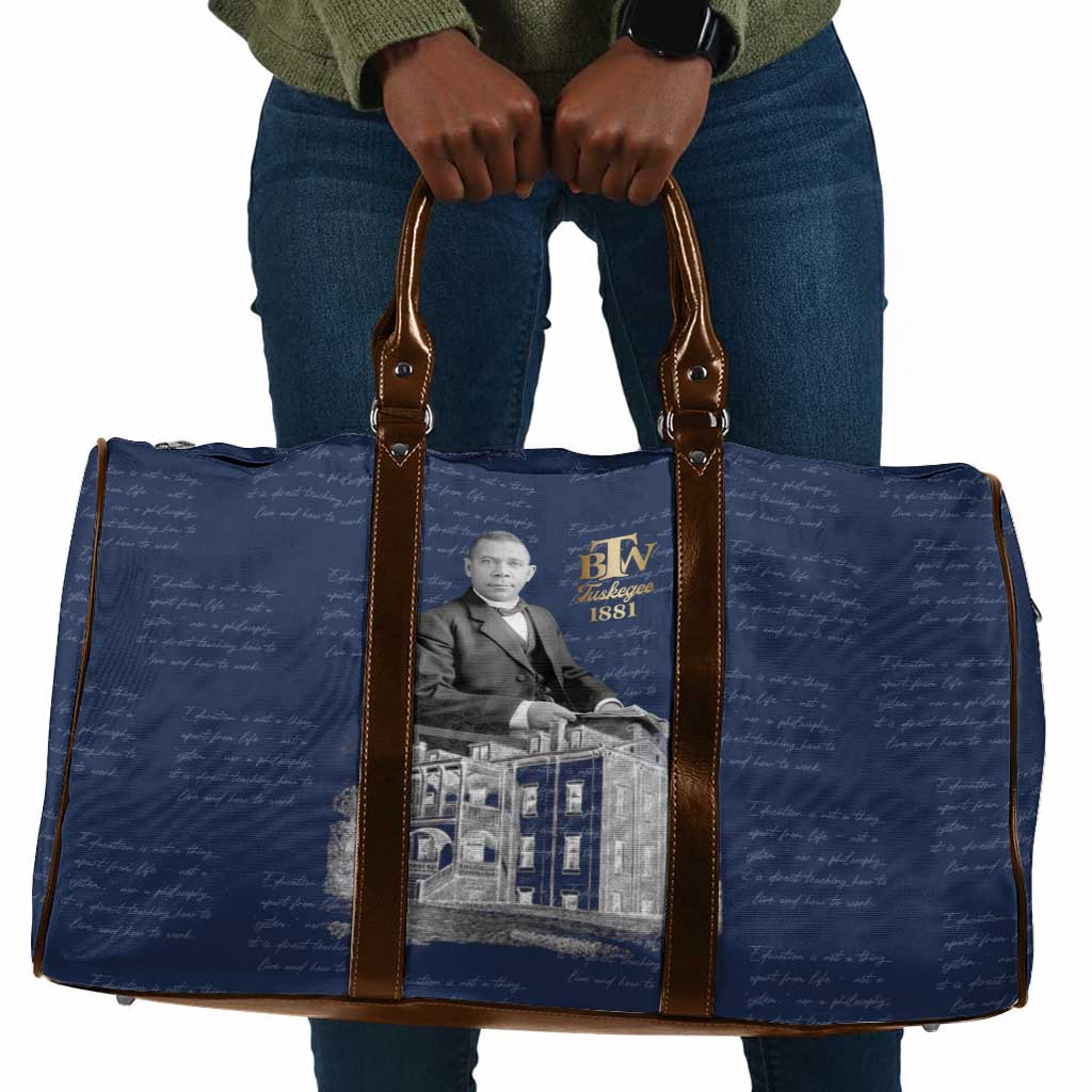 Booker T. Washington Travel Bag Tuskegee Institute Design Educational Legacy 1881 Historic Tribute - Wonder Print Shop