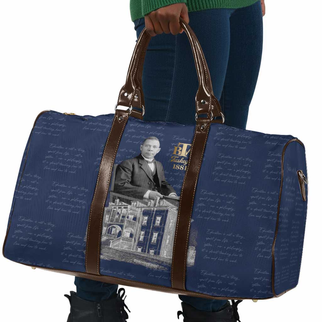 Booker T. Washington Travel Bag Tuskegee Institute Design Educational Legacy 1881 Historic Tribute - Wonder Print Shop
