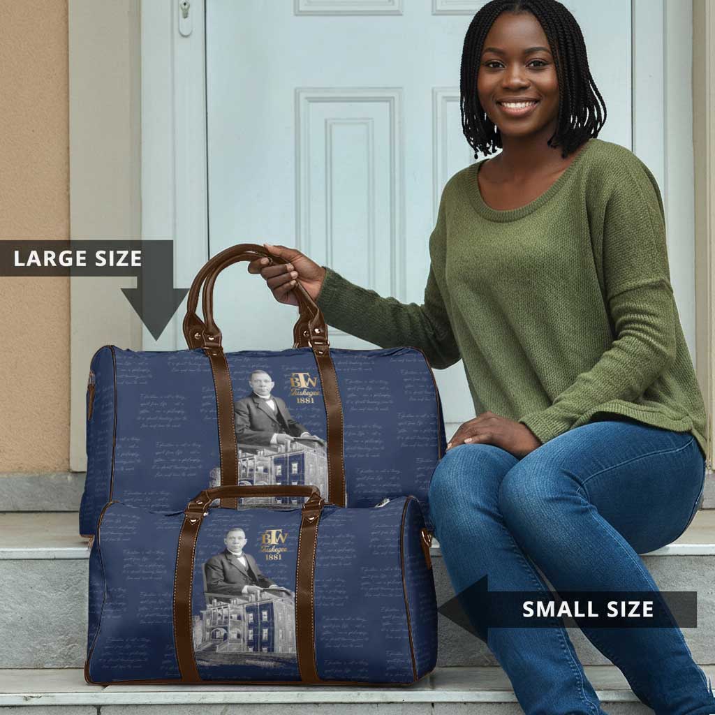 Booker T. Washington Travel Bag Tuskegee Institute Design Educational Legacy 1881 Historic Tribute - Wonder Print Shop