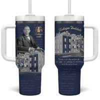 Booker T. Washington Tumbler With Handle Tuskegee Institute Design Educational Legacy 1881 Historic Tribute - Wonder Print Shop