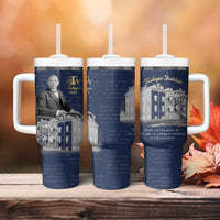 Booker T. Washington Tumbler With Handle Tuskegee Institute Design Educational Legacy 1881 Historic Tribute - Wonder Print Shop