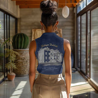 Booker T. Washington Women Sleeveless Polo Shirt Tuskegee Institute Design Educational Legacy 1881 Historic Tribute - Wonder Print Shop