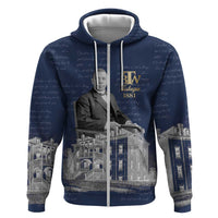 Booker T. Washington Zip Hoodie Tuskegee Institute Design Educational Legacy 1881 Historic Tribute - Wonder Print Shop