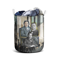 Booker T. Washington Laundry Basket Historic Portrait Collage Civil Rights Legacy Educational Pioneer Design - Wonder Print Shop