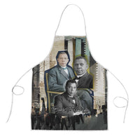 Booker T. Washington Apron Historic Portrait Collage Civil Rights Legacy Educational Pioneer Design - Wonder Print Shop