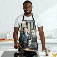 Booker T. Washington Apron Historic Portrait Collage Civil Rights Legacy Educational Pioneer Design - Wonder Print Shop