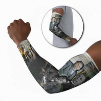 Booker T. Washington Arm Sleeves Historic Portrait Collage Civil Rights Legacy Educational Pioneer Design - Wonder Print Shop