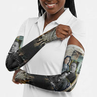 Booker T. Washington Arm Sleeves Historic Portrait Collage Civil Rights Legacy Educational Pioneer Design - Wonder Print Shop