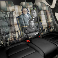 Booker T. Washington Back Car Seat Cover Historic Portrait Collage Civil Rights Legacy Educational Pioneer Design - Wonder Print Shop