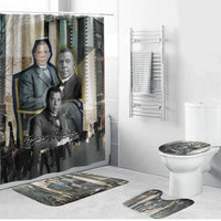 Booker T. Washington Bathroom Set Historic Portrait Collage Civil Rights Legacy Educational Pioneer Design - Wonder Print Shop