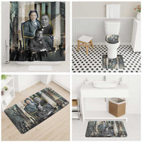 Booker T. Washington Bathroom Set Historic Portrait Collage Civil Rights Legacy Educational Pioneer Design - Wonder Print Shop