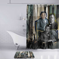 Booker T. Washington Bathroom Set Historic Portrait Collage Civil Rights Legacy Educational Pioneer Design - Wonder Print Shop