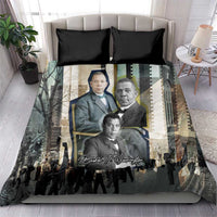 Booker T. Washington Bedding Set Historic Portrait Collage Civil Rights Legacy Educational Pioneer Design - Wonder Print Shop
