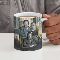Booker T. Washington Ceramic Mug Historic Portrait Collage Civil Rights Legacy Educational Pioneer Design - Wonder Print Shop