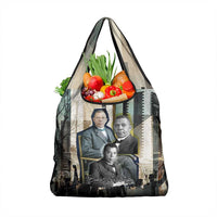 Booker T. Washington Grocery Bag Historic Portrait Collage Civil Rights Legacy Educational Pioneer Design - Wonder Print Shop