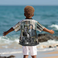 Booker T. Washington Kid Hawaiian Shirt Historic Portrait Collage Civil Rights Legacy Educational Pioneer Design TS04