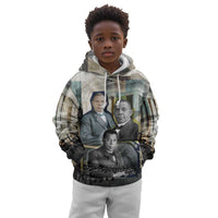 Booker T. Washington Kid Hoodie Historic Portrait Collage Civil Rights Legacy Educational Pioneer Design - Wonder Print Shop