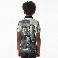 Booker T. Washington Kid Polo Shirt Historic Portrait Collage Civil Rights Legacy Educational Pioneer Design TS04