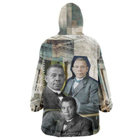 Booker T. Washington Kid Wearable Blanket Hoodie Historic Portrait Collage Civil Rights Legacy Educational Pioneer Design - Wonder Print Shop