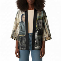 Booker T. Washington Kimono Historic Portrait Collage Civil Rights Legacy Educational Pioneer Design - Wonder Print Shop