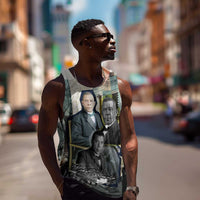 Booker T. Washington Men Tank Top Historic Portrait Collage Civil Rights Legacy Educational Pioneer Design - Wonder Print Shop
