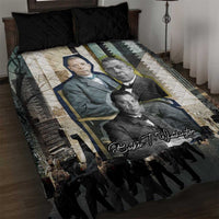 Booker T. Washington Quilt Bed Set Historic Portrait Collage Civil Rights Legacy Educational Pioneer Design - Wonder Print Shop