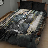 Booker T. Washington Quilt Bed Set Historic Portrait Collage Civil Rights Legacy Educational Pioneer Design - Wonder Print Shop