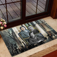 Booker T. Washington Rubber Doormat Historic Portrait Collage Civil Rights Legacy Educational Pioneer Design - Wonder Print Shop