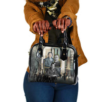 Booker T. Washington Shoulder Handbag Historic Portrait Collage Civil Rights Legacy Educational Pioneer Design - Wonder Print Shop