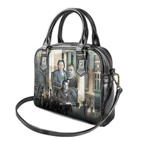 Booker T. Washington Shoulder Handbag Historic Portrait Collage Civil Rights Legacy Educational Pioneer Design - Wonder Print Shop