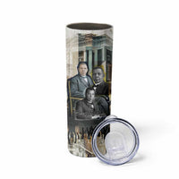 Booker T. Washington Skinny Tumbler Historic Portrait Collage Civil Rights Legacy Educational Pioneer Design - Wonder Print Shop