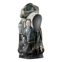 Booker T. Washington Sleeveless Hoodie Historic Portrait Collage Civil Rights Legacy Educational Pioneer Design - Wonder Print Shop