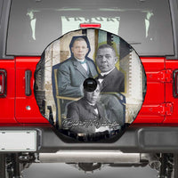 Booker T. Washington Spare Tire Cover Historic Portrait Collage Civil Rights Legacy Educational Pioneer Design - Wonder Print Shop