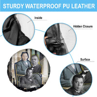 Booker T. Washington Spare Tire Cover Historic Portrait Collage Civil Rights Legacy Educational Pioneer Design - Wonder Print Shop