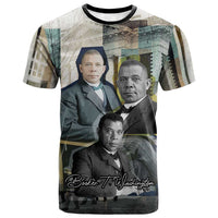 Booker T. Washington T shirt Historic Portrait Collage Civil Rights Legacy Educational Pioneer Design TS04