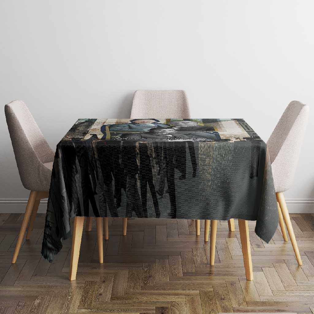 Booker T. Washington Tablecloth Historic Portrait Collage Civil Rights Legacy Educational Pioneer Design - Wonder Print Shop