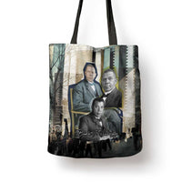 Booker T. Washington Tote Bag Historic Portrait Collage Civil Rights Legacy Educational Pioneer Design - Wonder Print Shop