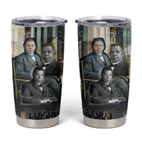 Booker T. Washington Tumbler Cup Historic Portrait Collage Civil Rights Legacy Educational Pioneer Design - Wonder Print Shop