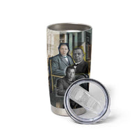 Booker T. Washington Tumbler Cup Historic Portrait Collage Civil Rights Legacy Educational Pioneer Design - Wonder Print Shop