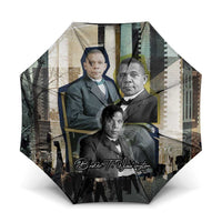 Booker T. Washington Umbrella Historic Portrait Collage Civil Rights Legacy Educational Pioneer Design - Wonder Print Shop