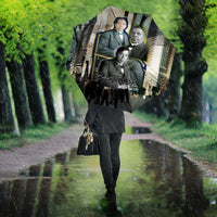 Booker T. Washington Umbrella Historic Portrait Collage Civil Rights Legacy Educational Pioneer Design - Wonder Print Shop