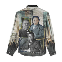 Booker T. Washington Women Casual Shirt Historic Portrait Collage Civil Rights Legacy Educational Pioneer Design - Wonder Print Shop